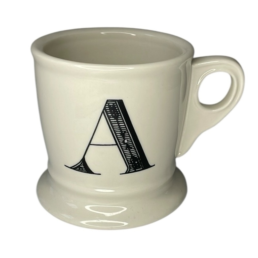 Anthropologie‎ monogram porcelain mug.  Letter A. Excellent used condition